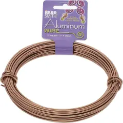The Beadsmith 12-Gauge Anodized Aluminum Wire for Jewelry Making, Metal Wire for Wrapping Copper