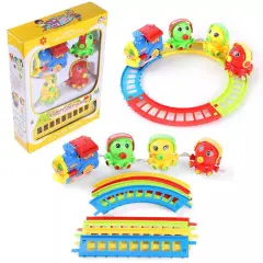 Kitcheniva Kids Toy Octopus Animal Friends Train Tracks Play Set With Music