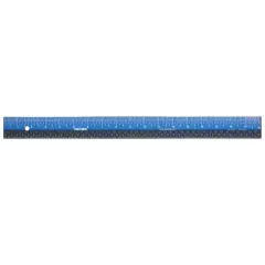 Easy Read&trade; Ruler, Stainless Steel, Blue/Black, 18"