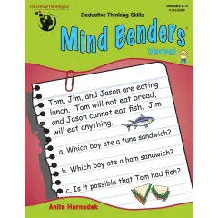 Mind Benders&reg; Verbal, Grades K-2