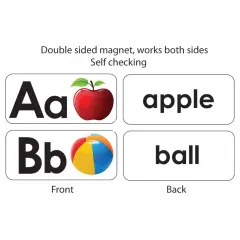 ABC Picture Words Double-Sided Magnets, 27 Pieces