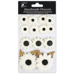 Little Birdie Sunny Flora Paper Flowers 13/Pkg-Ivory Pearl