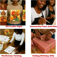 12Pcs Pre Drawn Canvas Boards 8x10 Sip(Autumn)