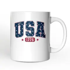 USA 1776 Stars Mug, Bold Patriotic Gift
