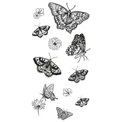 Sizzix Clear Stamp Set By Lisa Jones-Nature Butterflies