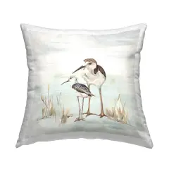 Stupell Industries Two Sandpiper Beach Birds Indoor Pillow, 18 x 7 x 18