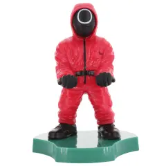 Exquisite Gaming: Cable Guys Holdems: Squid Games: Circle Guard - Earbud & Phone Holder,4.5" Mini Collectible With a Twist, Series Licensed Figure