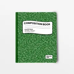 Green Marble Wide-Ruled Composition Notebook &ndash; 48 Ct