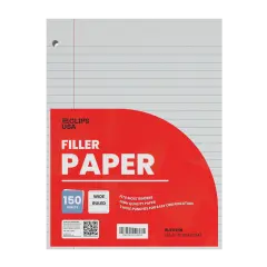 Filler Paper Wide-Ruled White &ndash; 150 Sheets &ndash; 36 Packs