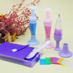 Diamond Art Pens Tools, Diamond Art Accessories Kits with 3 Pcs Diamond Art Painting Pen, 1 Diamond Art Trays and 6 Clay Glue Diamond Art Tools