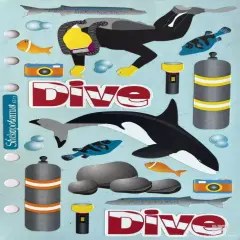 Stickopotamus Diving Vintage Stickers