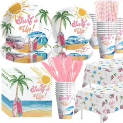 Surfs Up Party Decorations Girls Summer Tableware