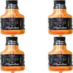 4PCS Whisky Bottle Balloons Foil Aluminum Happy Birthday Party Balloon Decorations Bridal Shower for Woman Man Party Supplies