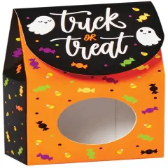 Pack/6: Trick or Treat Gourmet Candy Box - 3-1/2 x 1-3/4 x 6-1/2"