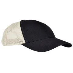 econscious&reg; Hemp Blend Trucker Cap BLACK/ OYSTER
