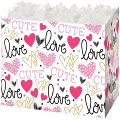 Pack/6: Too Cute Basket Box - 6-3/4 x 4 x 5"