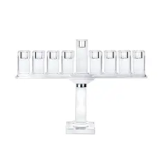 Crystal Square Design Menorah By Kinor Decor