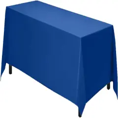 Rectangle Tablecloth - 90 x 156 Inch Royal Blue Table Cloth for 8 Foot Table with Floor-Length Drop - Heavy Duty Washable Fabric - 8 Ft Buffet Table, Holiday Party, Wedding & Baby Shower