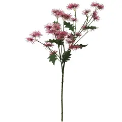 35" Purple Onion Flower Spray &ndash; 17 Blooms, Flexible Stem, Lifelike Artificial Floral Decor
