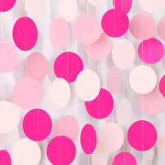 Hot-Pink Party-Decorations Paper-Garland Streamers Banner - 52Ft Girl Birthday Flamingo Baby Shower Engagement Wedding Bachelorette Hanging Decor