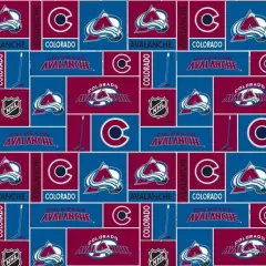 NHL Licensed Colorado Avalanche 840-AVA Cotton Fabric by the Yard