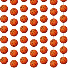 8 Pcs Sports Party Banners Sports Theme Party Hanging Decorations Sports Paper Garland for Boys Kids Teens Sports Birthday Party Baby Shower Home Classroom Supplies Decor (Basketball)