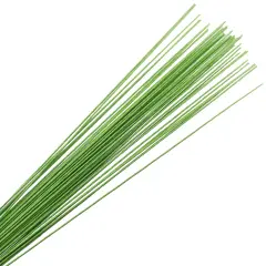 Green Floral Wire 50 PCS 14 Inch 18 Gauge (1.2mm) Paper Wrapped Floral Stem Wire Wreath Wire Florist Wire Strong Wire for DIY Crafts Garland Flower Arrangements and Christmas Wreaths Tree