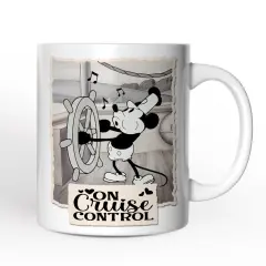 Funny Mouse On Cruise Control Mug, Classic Steamboat Willie Gift
