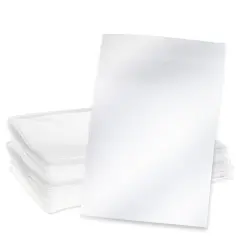 300 Pack Clear Greeting Card Sleeves, Transparent Envelopes for 5x7 Invitations, Photos (7.6 x 5.7 In) White