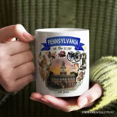 Artistic Pennsylvania State Themes and Landmarks Mug