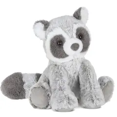 Bearington Ringo Plush Raccoon Stuffed Animal, 10.5 Inch, For Ages 1-14 Grey