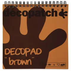 DecoPatch Paper DecoPad - Brown, 6" x 6"