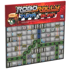 Renegade Game Studios: Robo Rally: Turn & Burn Expansion - Racing Board Game, New Elements & Radiation Cards, Ages 12+, 2-6 Players, 45-90 mins