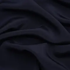 1 Yard Navy Silk 4-Ply Crepe Premium Collection 44 Inches Width