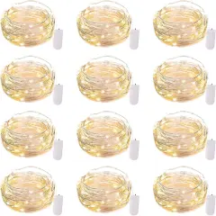 12 Pack LED Fairy Lights Battery Operated Christmas String Lights