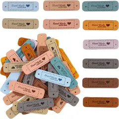 Handmade Leather Labels Faux