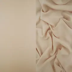 1 Yard Soft Rayon Crepon Fabric Solid Woven Textured Drapery Accent 50/51" Width SAND