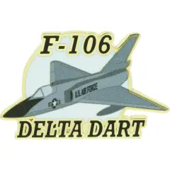 F-106 Delta Dart Airplane Pin 1 1/2"