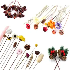 Brown Floral Stems Wire Flower Stems Brown Floral Wire Paper Wrapped Wire 21.6 Inch 18 Gauge 20 Gauge 24 Gauge for DIY Flower Arrangement