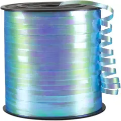 Light Blue Gradient Curling Ribbon, 1/5" Wide x 500 Yards Christmas Curling Ribbons for Gift Wrapping, Party Decoration, Balloon String, Crafting, Balloon Ribbons for Florist Flower (1 Roll)