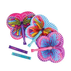 Butterfly Folding Fans 10 Inches Tall