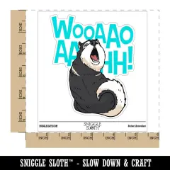 Water Bottle Sticker Set Dramatic Siberian Husky Dog Screaming Howling Cute Waterproof Vinyl Stickers Pack Decal, Skateboard, Laptop, Car, Window, Bumper - 5 Pack