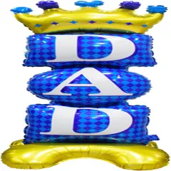 Fathers Day Standing Balloons for Party Decorations, 1Pcs Large Dad Balloon 44.1 Inch(H) x 15.4Inch(W) For Fathers Day Birthday Party Celebrations Decorations