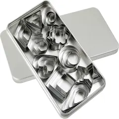 Stainless Steel Cookie Cutters Variety Pack with Box 30 Pieces
