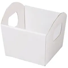 Pack/6: White Presentation Trays - 8-1/4 x 7-1/2 x 2-1/2"