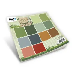Find It Trading Yvonne Creations Paper Pack 8"X8" 12/Pkg-Solid Colors, Great Gnomes