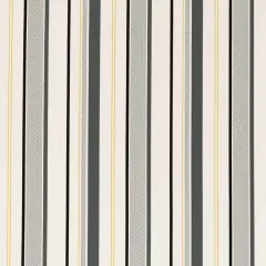 Platinum - Grey & Silver Stripe Upholstery Fabric 54 Inches"