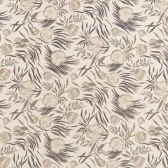 Dune - Beige & Taupe,Grey & Silver Floral Upholstery Fabric 54 Inches"