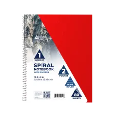 Spiral Notebook 1-Subject Wide-Ruled &ndash; 80 Sheets &ndash; 36 Units