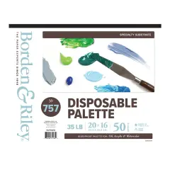 Borden & Riley&reg; #757 Disposable Palette, 16x20 Pad